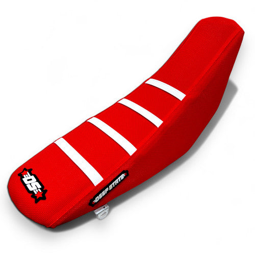Red DEEP STATE CRF110 Pit Bike Gripper Seat Cover