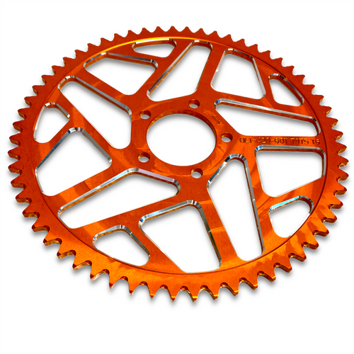 Orange DEEP STATE CNC 60 Tooth Sur-Ron Rear Sprocket