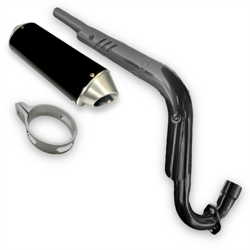Silver CRF70 Pit Bike Exhaust System