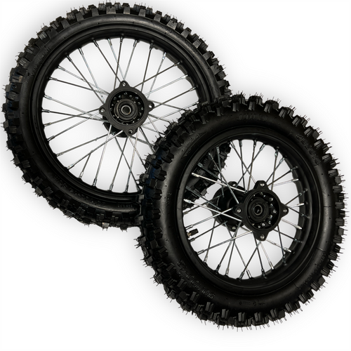 14 / 12 Pit Bike Wheel Set With Tyres