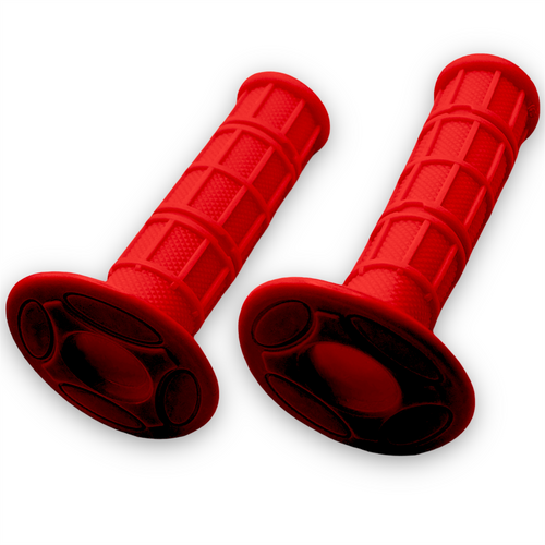 Red Pit Bike Soft Waffle Grips