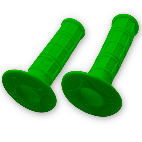 Green Pit Bike Soft Waffle Grips