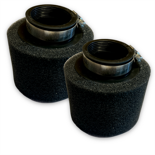 2x 40mm Black Foam Pit Bike Air Filter Twin Pack