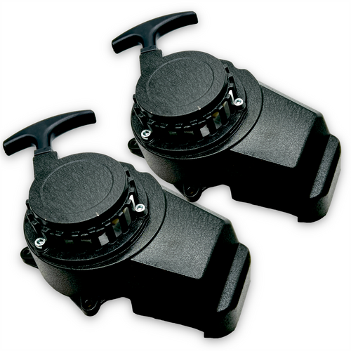 2x Black Mini Moto Metal Pull start