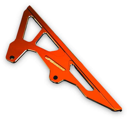 Orange CNC Sur-Ron Chain Guard
