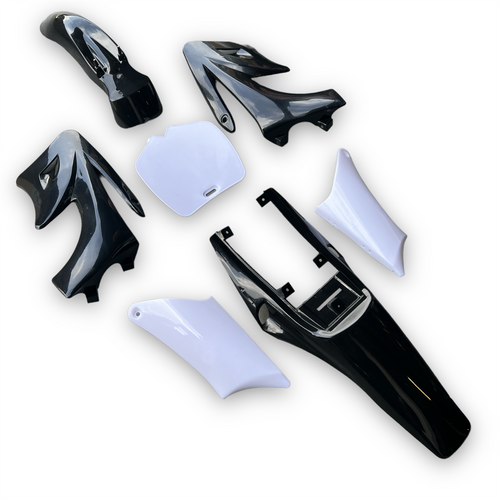 Black Mini Apollo Dirt Bike Bike Plastics Kit