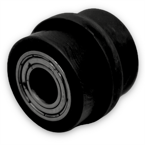 Black 10mm Ridged Pit Bike Chain Roller