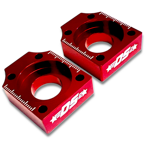 Red 15mm DEEP STATE Pit Bike Chain Tensioner Blocks