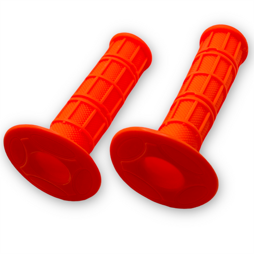 Orange Pit Bike Soft Waffle Grips