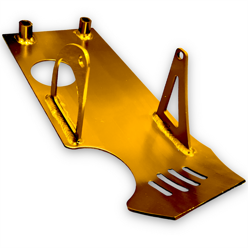 Gold Pit Bike Sump Guard (For Bottom Mount Electric Start)