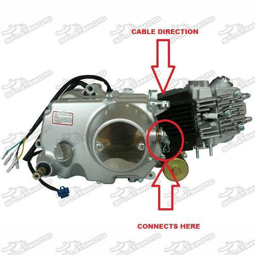 Blue Primary Pit Bike Clutch Cable