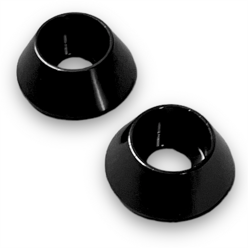 Black 6mm Countersunk Pit Bike Plastics Mounting Washers