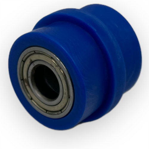 Blue 10mm Ridged Pit Bike Chain Roller
