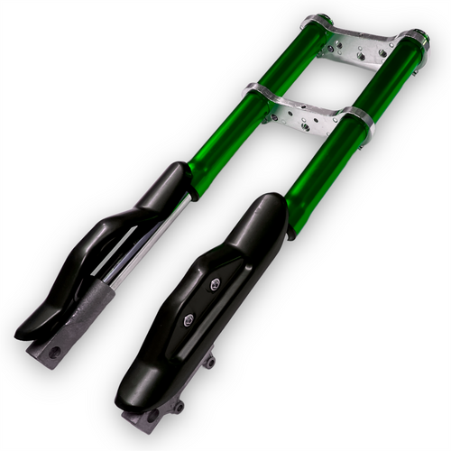 Green Upside Down Mini Dirt Bike Forks