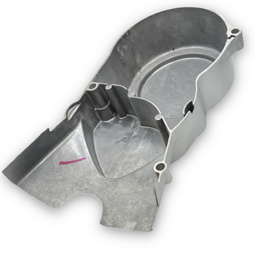 Silver c90 Style Pit Bike Ignition Cover