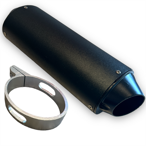 Black 28mm Pit Bike Exhaust Muffler