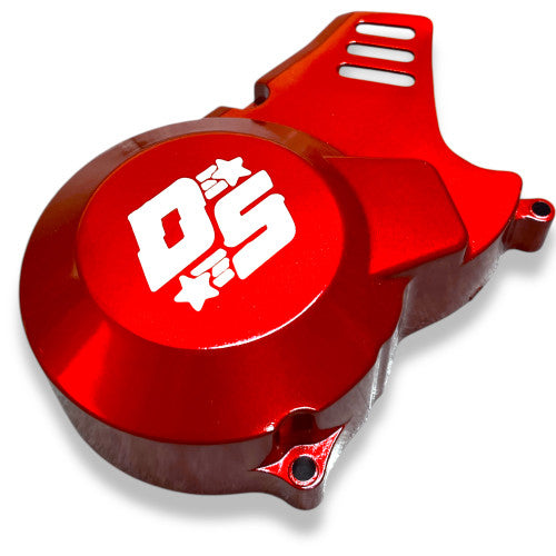 Red DEEP STATE Pit Bike Ignition Cover