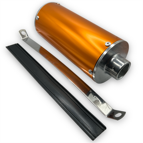 Gold 28mm Pit Bike Exhaust Pipe Muffler