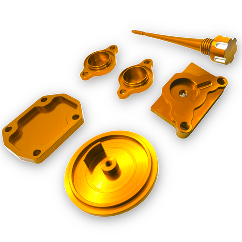 Gold CNC YX140 Pit Bike Engine Bling Kit
