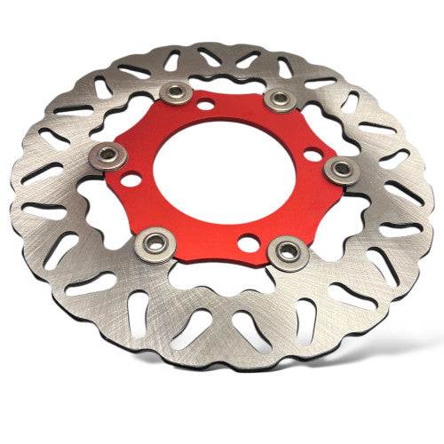 Red 220mm SDG Pit Bike Floating Brake Disc
