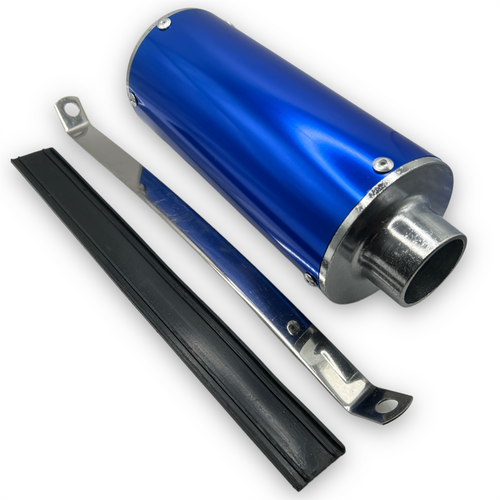Blue 28mm Pit Bike Exhaust Pipe Muffler
