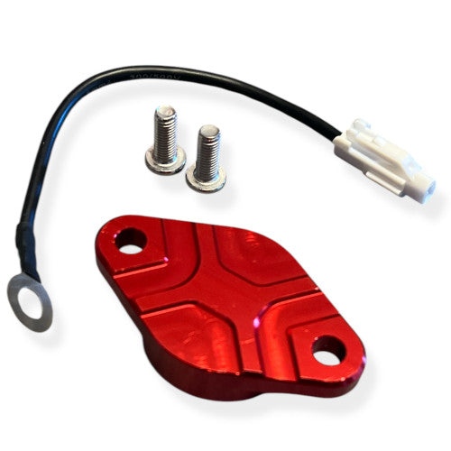 Red CNC KLX110 Bump Start Modification