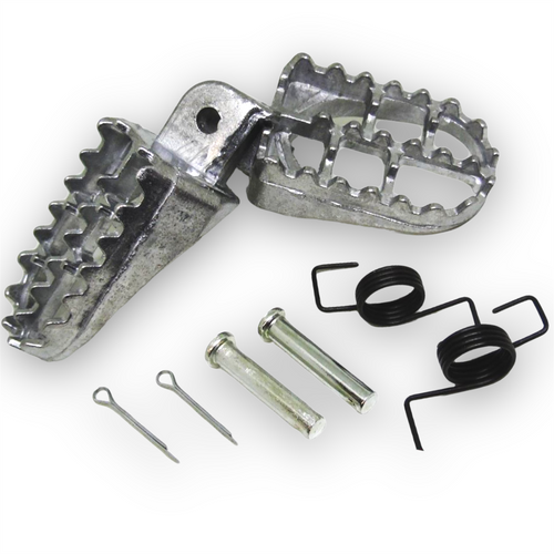 Silver Aluminium Pit Bike Footpegs