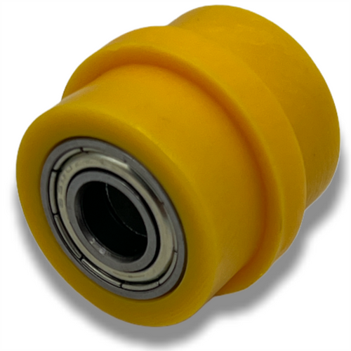 Yellow 10mm Ridged Pit Bike Chain Roller