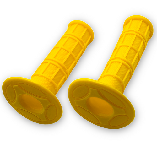 Yellow Pit Bike Soft Waffle Grips