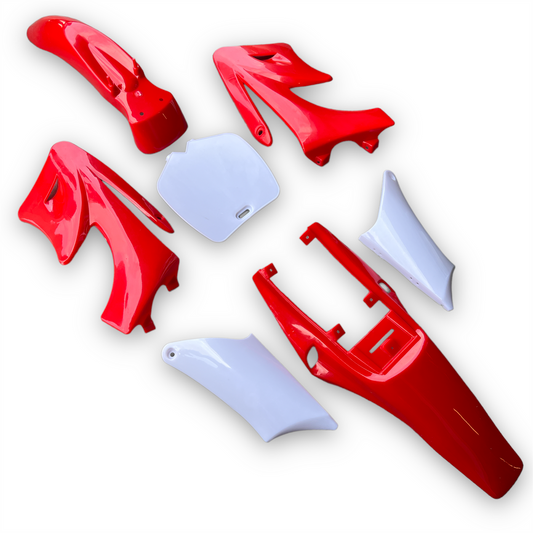 Red Mini Apollo Dirt Bike Bike Plastics Kit