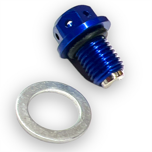 Blue Magnetic Pit Bike Sump Plug