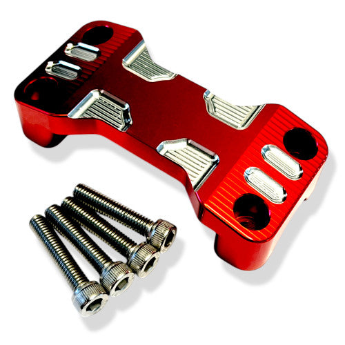 Red Honda CRF110 CNC Handlebar Top Clamp
