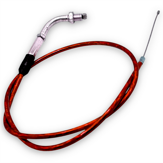 Red 90cm Angled Pit Bike Throttle Cable