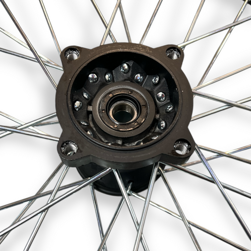Black 17" SDG Pit Bike Front Wheel With Tyre