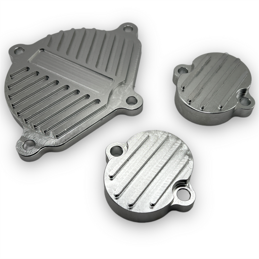 Silver YX160 CNC Pit Bike Bling Kit