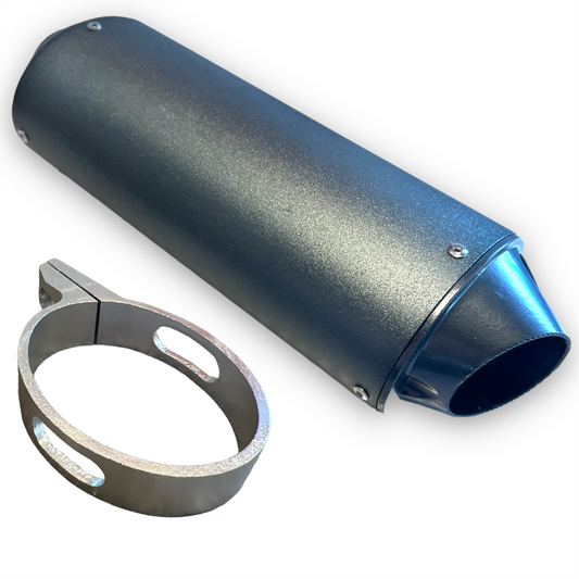 Silver 28mm Pit Bike Exhaust Muffler