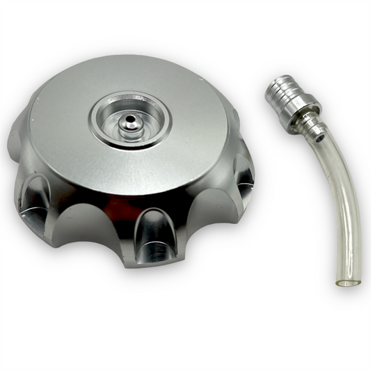 Silver CNC Pit Bike Fuel Cap