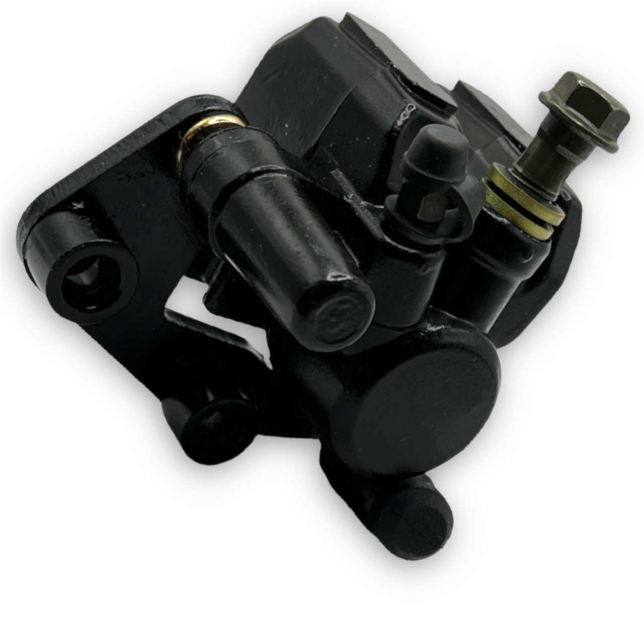 Single Piston Pit Bike Front Caliper With Pads (44mm Centres)