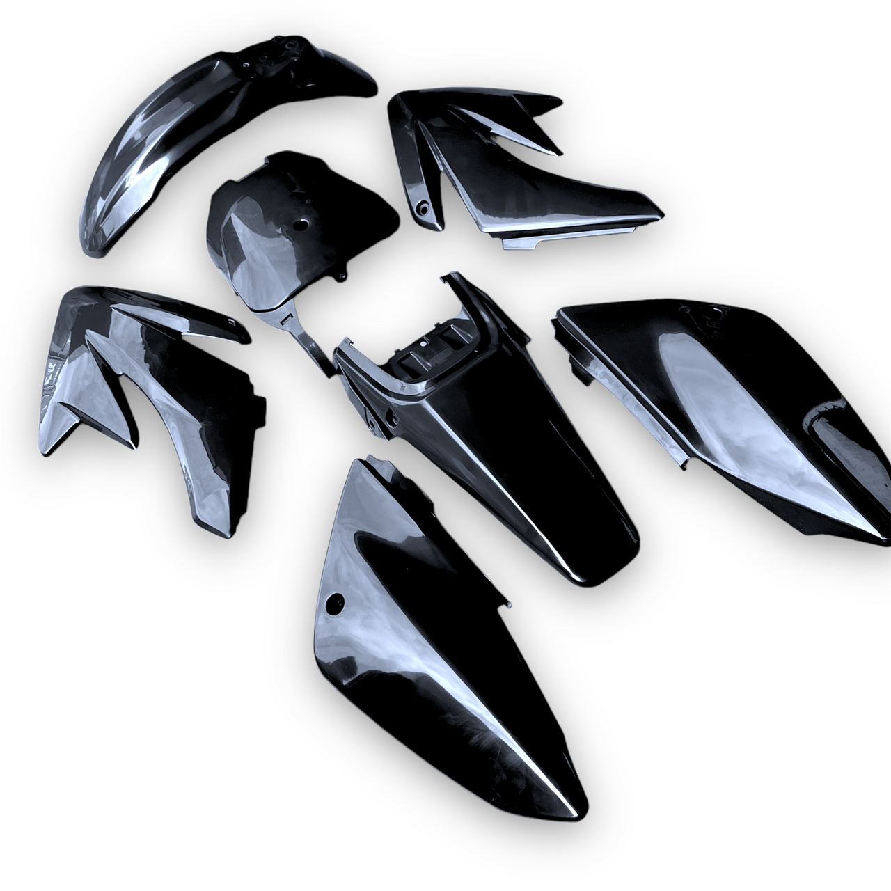 Black CRF70 Pit Bike Plastics Kit
