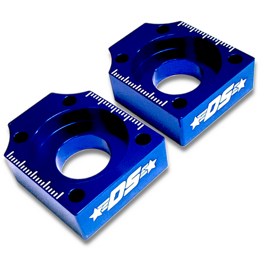 Blue 15mm DEEP STATE Pit Bike Chain Tensioner Blocks