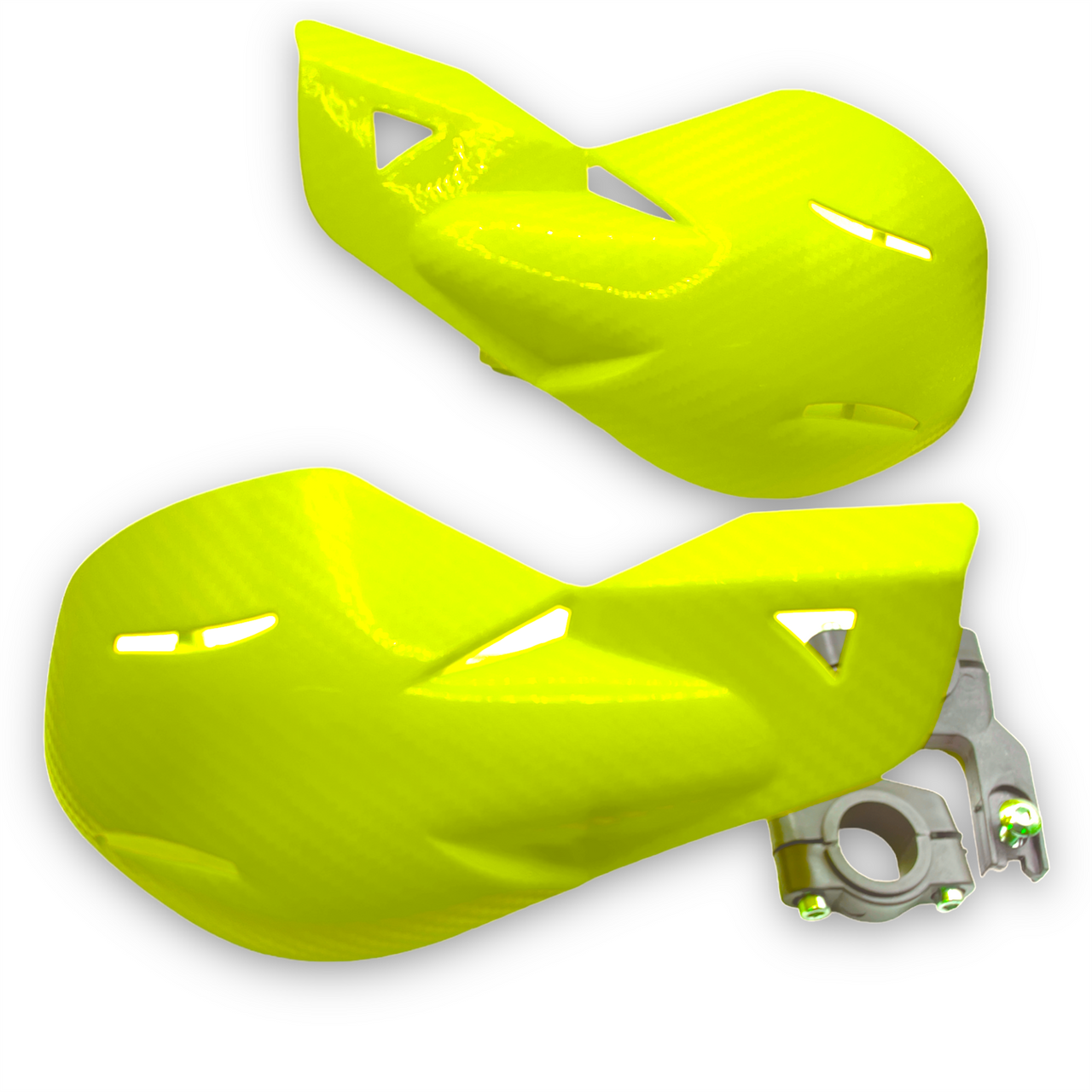 Flo Yellow Pit Bike Hand Guards