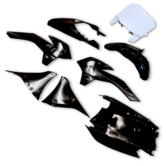 Black Kurz FS110 / FS140 Pit Bike Plastics Set