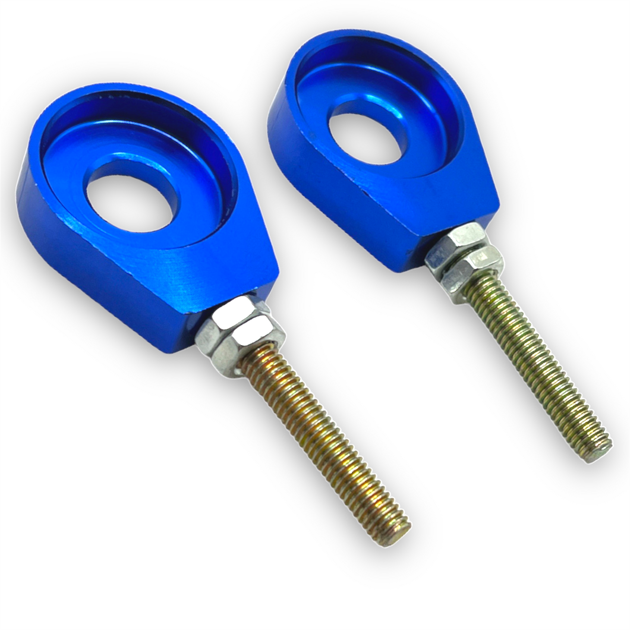 Blue 12mm Eyelet Pit Bike Chain Tensioners