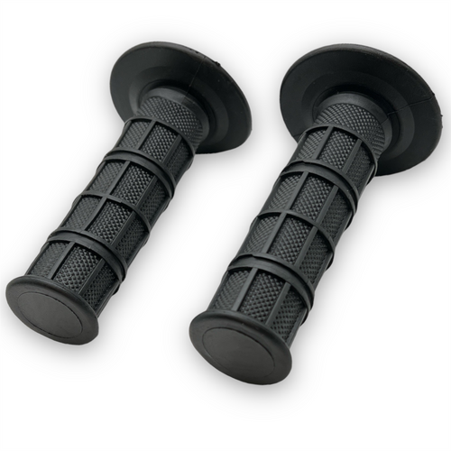 Black Pit Bike Soft Waffle Grips