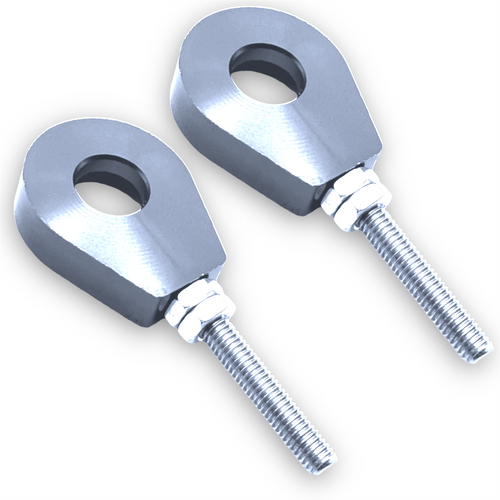 Silver 12mm Eyelet Pit Bike Chain Tensioners