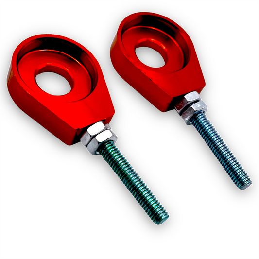 Red 12mm Eyelet Pit Bike Chain Tensioners