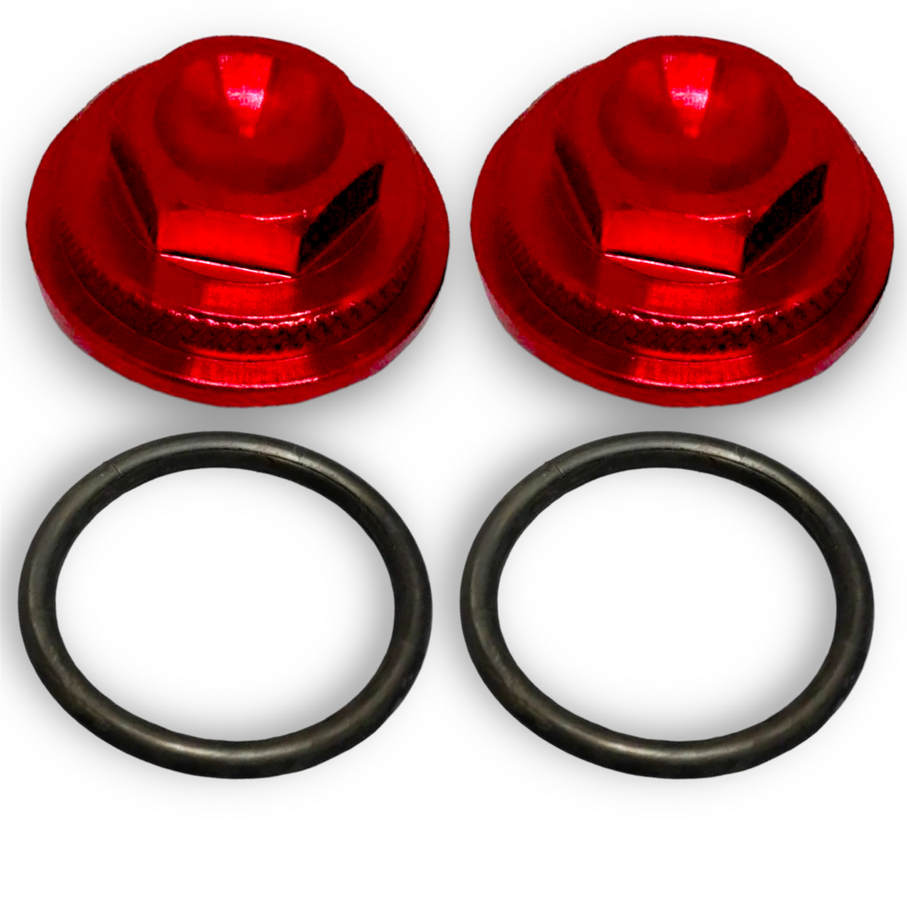 Red CNC CRF50 Pit Bike Tappet / Valve Cap Covers