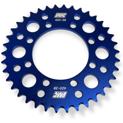 DEEP STATE 38 Tooth 420 SDG Pit Bike Rear Sprocket - BLUE
