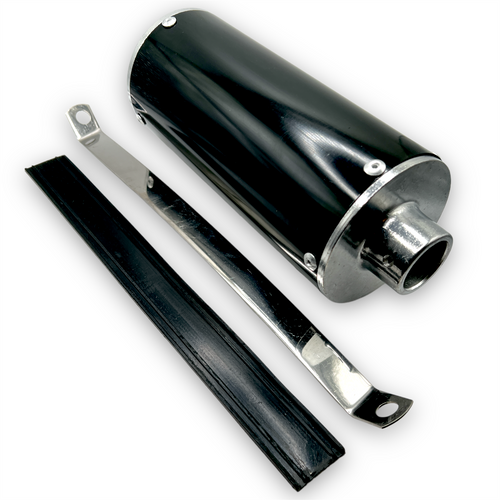 Black 28mm Pit Bike Exhaust Pipe Muffler
