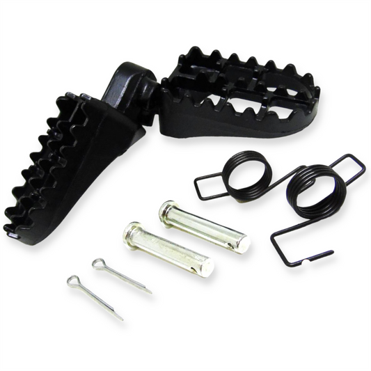 Black Aluminium Pit Bike Footpegs